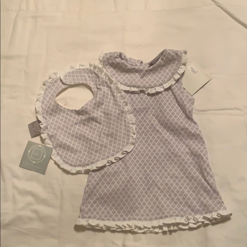 NWT Lila + Hayes 6M Dress with Bib